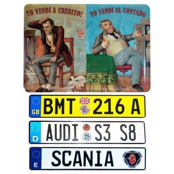 PLACAS DECORATIVAS Y CORPORATIVAS<br>ALTERNATIVES AND CORPORATE PLATES